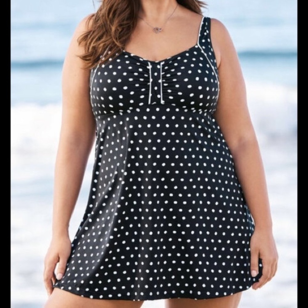 Swim 365 Polkadot Swim Dress Size 20